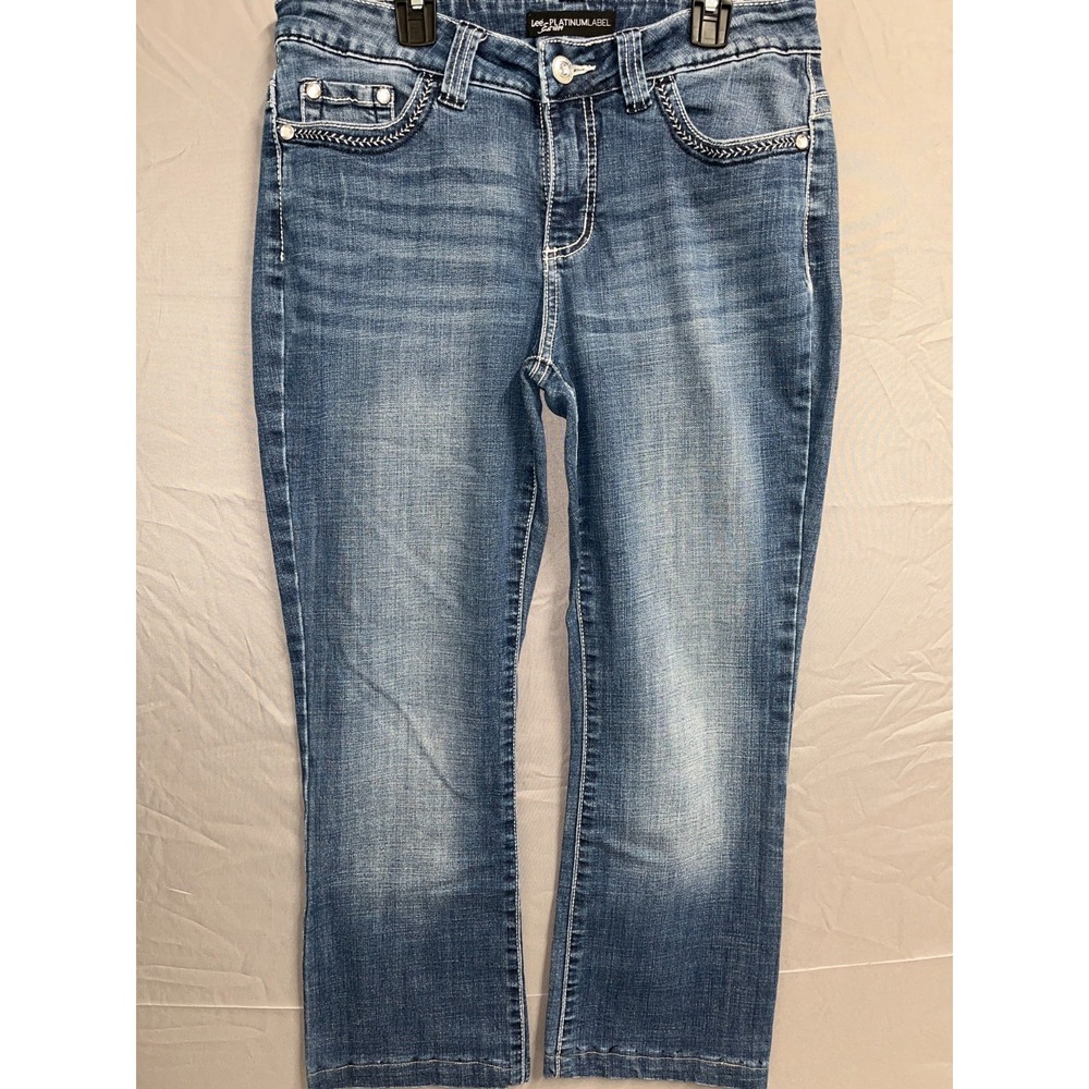 Lee Platinum Bootcut Jeans Womens 10 Blue Denim Cotton Stretch Medium Wash